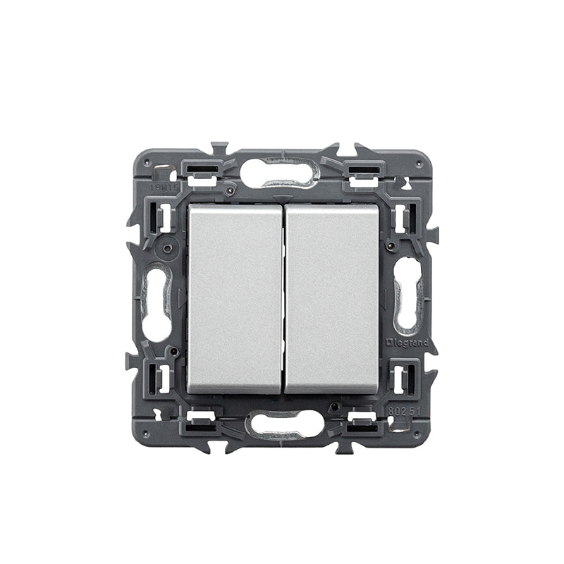 Conmutador - doble - unipolar - 10AX - 230V~