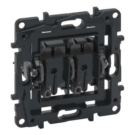 Conmutador de dos elementos 10A Legrand Niloé Step