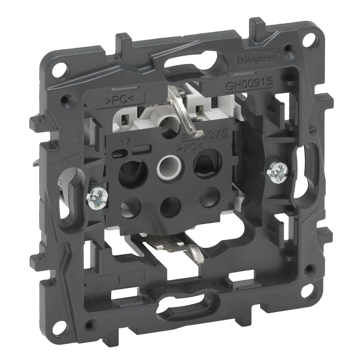 Base de corriente - 2P+T - borne auto - 16A - 250V~