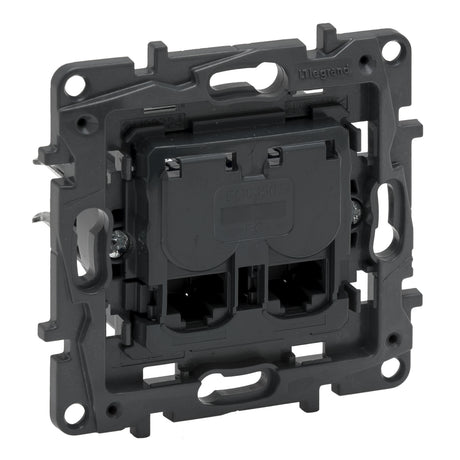 Toma de datos RJ45 doble UTP categoria 6 Legrand serie Niloé Step