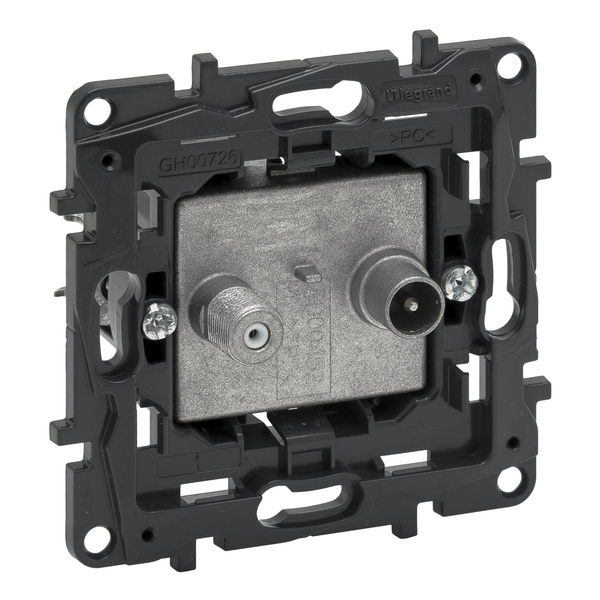 Toma de televisión TV-SAT única 1DB Legrand Niloé Step