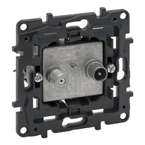 Toma de televisión TV-SAT única 1DB Legrand Niloé Step