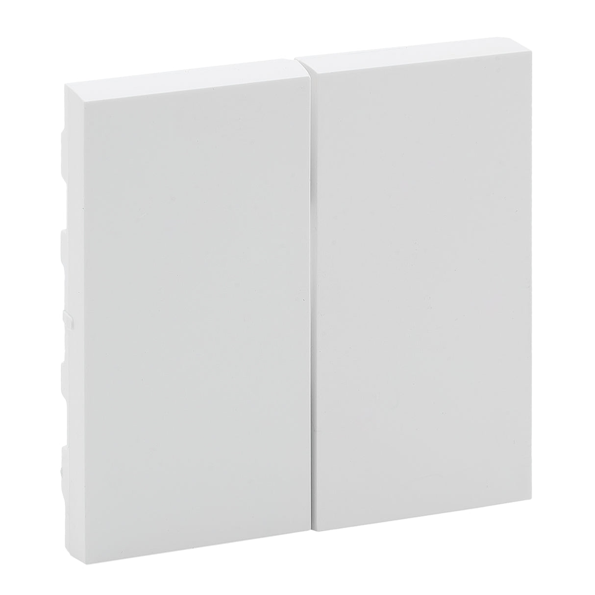 Tecla - Interruptor y conmutador doble - Blanco mate