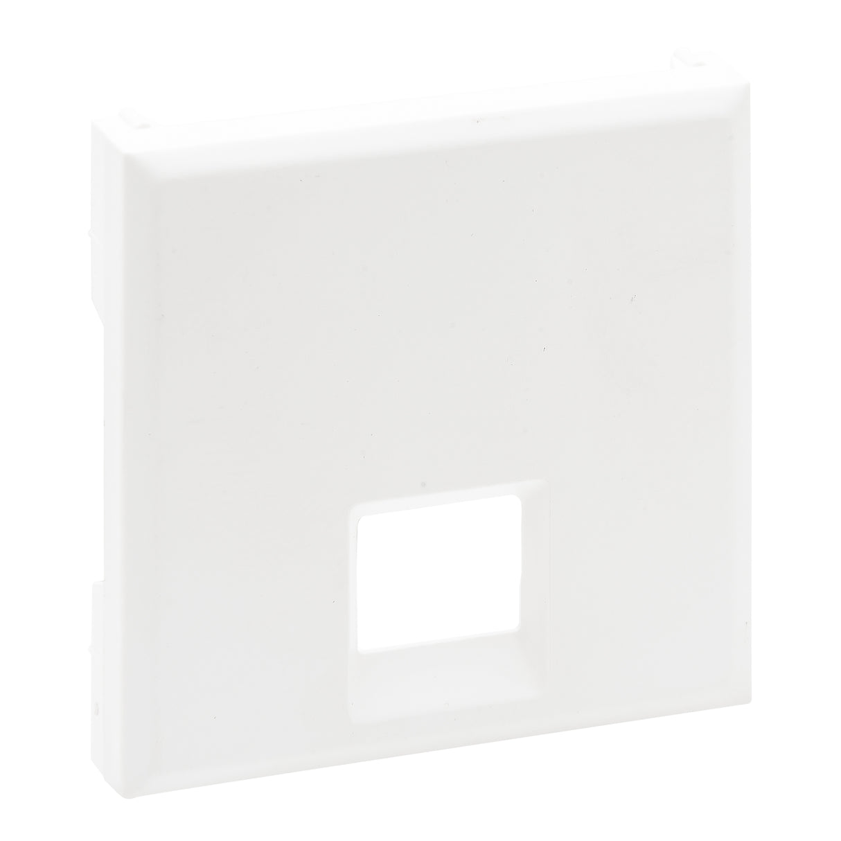 Frontal - Bases telefónicas e informáticas RJ45 - Blanco mate