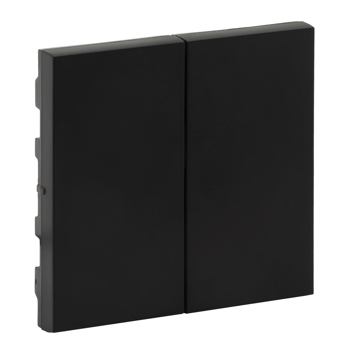 Tecla - Interruptor y conmutador doble - Negro mate