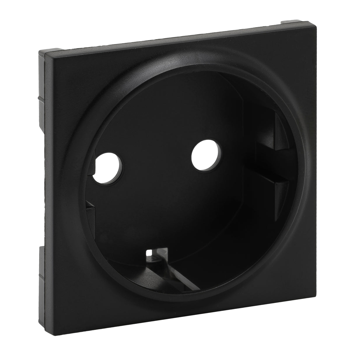 Frontal - Base de corriente 2P+T - Negro mate