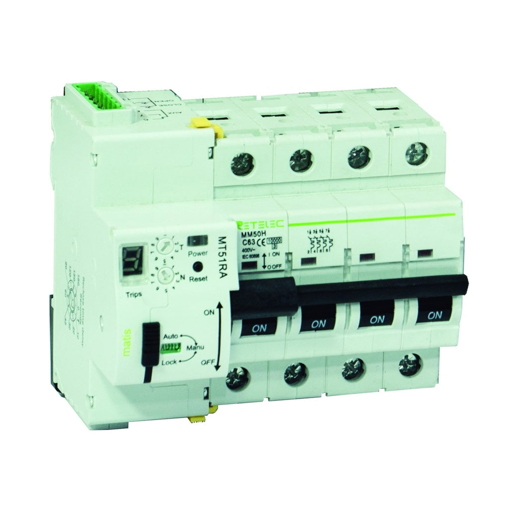 Reconectador programable magnetotérmico. Curva C - 10kA - 230V aux. 2P
