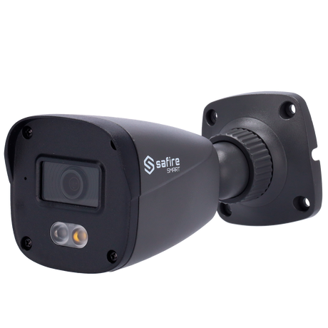 Cámara tipo Bullet IP - Resolución: 2 MP, lente de 2.8 mm - Gran Angular | Progressive Scan CMOS, Safire Smart