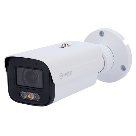 Cámara tipo Bullet IP - Resolución: 5 MP, lente de 2.8 mm - Gran Angular | Lente motorizada, Safire Smart