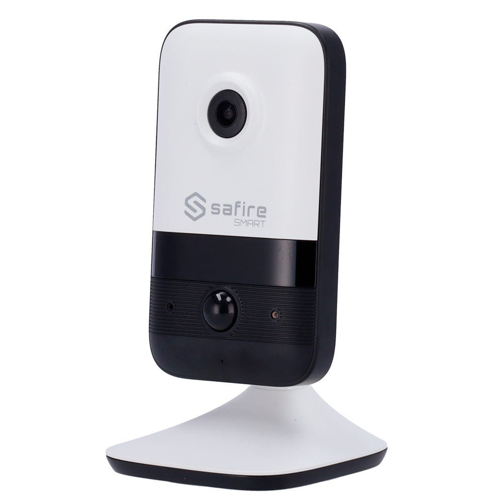 Cámara tipo Cube con Wi-Fi - Resolución: 4 MP, lente de 2,1 mm - 0 | Audio bidireccional, Safire Smart