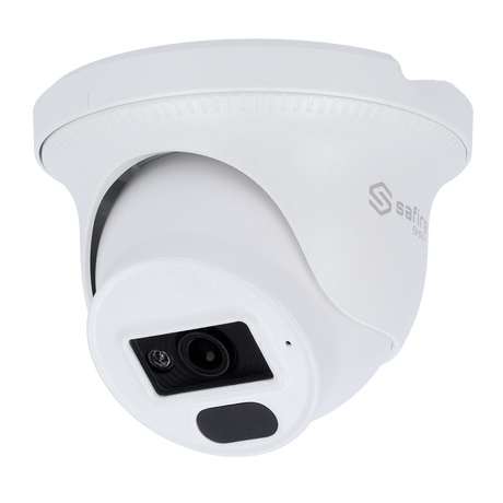 Cámara tipo Turret IP - Resolución: 2 MP, lente de 2.8 mm - Gran Angular | Progressive Scan CMOS, Safire Smart