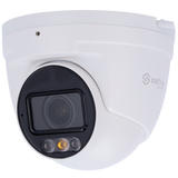 Cámara tipo Turret IP - Resolución: 4 MP, lente de 2.8 mm - Gran Angular | Lente motorizada, Safire Smart