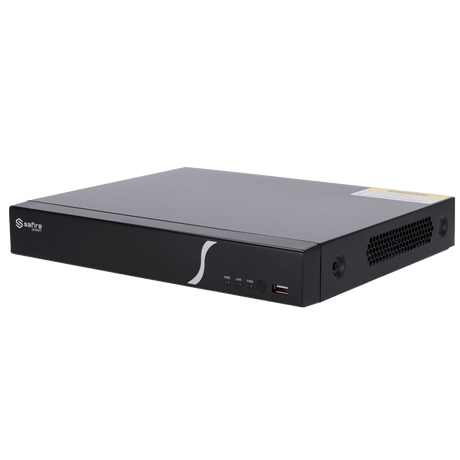 Grabador NVR IP de 8 canales - Resolución hasta 8 Mpx | Ancho de banda 80Mbps, Safire Smart