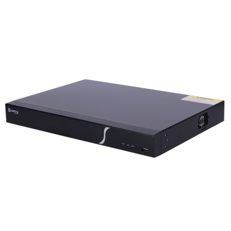 Grabador NVR IP de 8 canales + 8 puertos PoE 80W- Resolución hasta 8 Mpx | Ancho de banda 80Mbps, Safire Smart