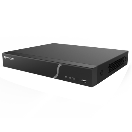 Grabador NVR IP de 8 canales - Resolución hasta 12 Mpx | Ancho de banda 80Mbps, Safire Smart