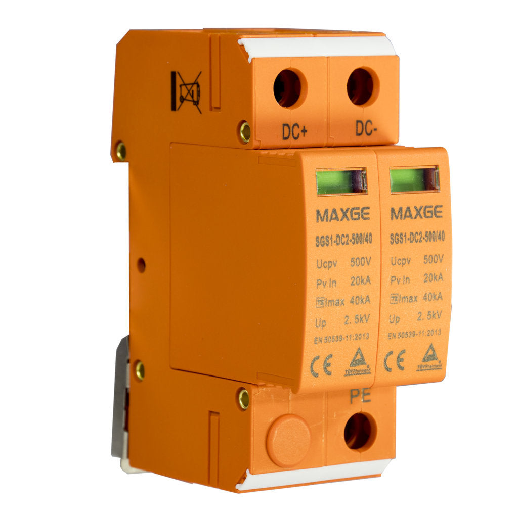 Protector sobretensiones transitorias 1000VDC. 3 P, Tipo 2/Clase C, 40kA Imax