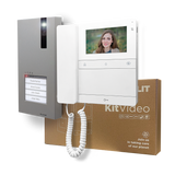 Kit Videoportero COMELIT para 1 vivienda | placa QUADRA, monitor CRONOS de 4,3" | SIMPLEBUS 2 - CR7461M