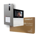 Kit Videoportero COMELIT para 1 vivienda | placa QUADRA, monitor CRONOS de 4,3" manos libres | SIMPLEBUS 2 - CR7461V