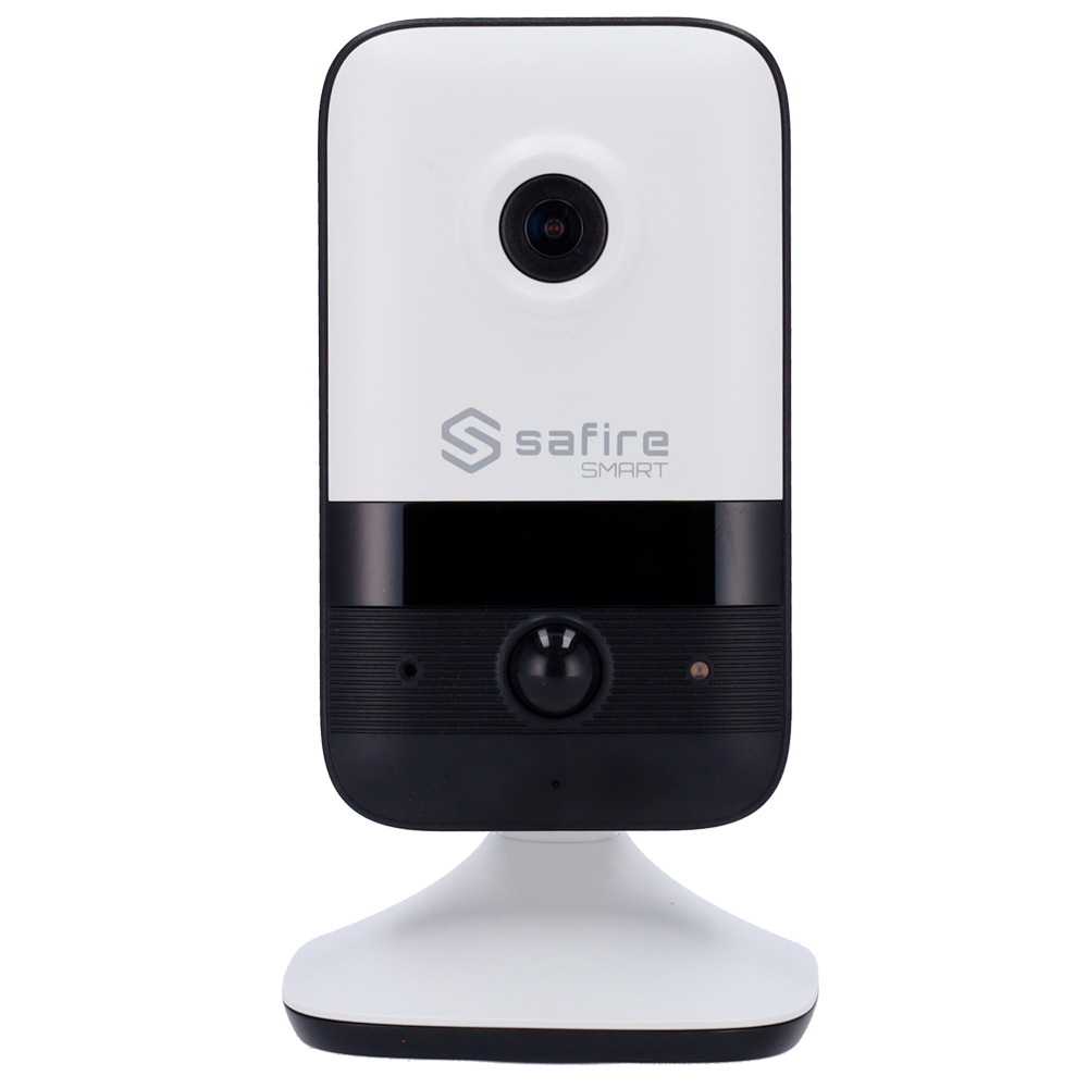 Cámara tipo Cube con Wi-Fi - Resolución: 4 MP, lente de 2,1 mm - 0 | Audio bidireccional, Safire Smart
