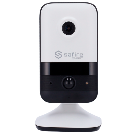 Cámara tipo Cube con Wi-Fi - Resolución: 4 MP, lente de 2,1 mm - 0 | Audio bidireccional, Safire Smart