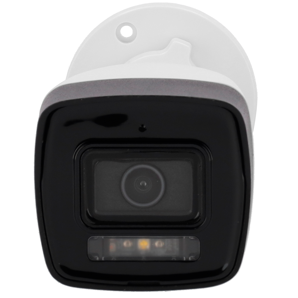 Cámara tipo Bullet IP - Resolución: 8 MP, lente de 2.8 mm - Gran Angular | Micrófono integrado, Hikvision gama Hilook