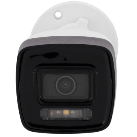 Cámara tipo Bullet IP - Resolución: 8 MP, lente de 2.8 mm - Gran Angular | Micrófono integrado, Hikvision gama Hilook