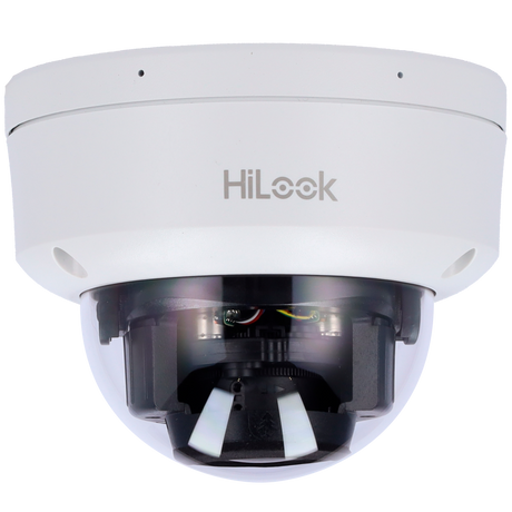 Cámara tipo Domo IP - Resolución: 6 MP, lente de 2.8-12 mm - Varifocal | Detección de movimiento, Hikvision gama Hilook