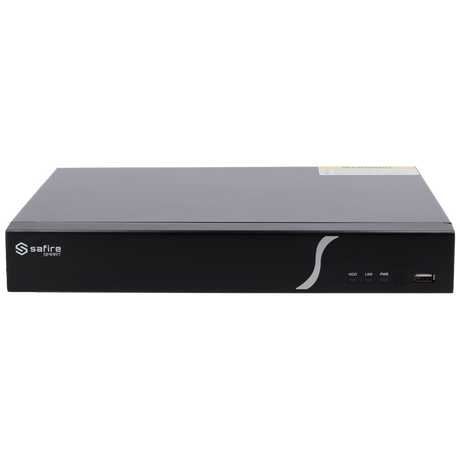 Grabador NVR IP de 4 canales - Resolución hasta 8 Mpx | Ancho de banda 80Mbps, Safire Smart