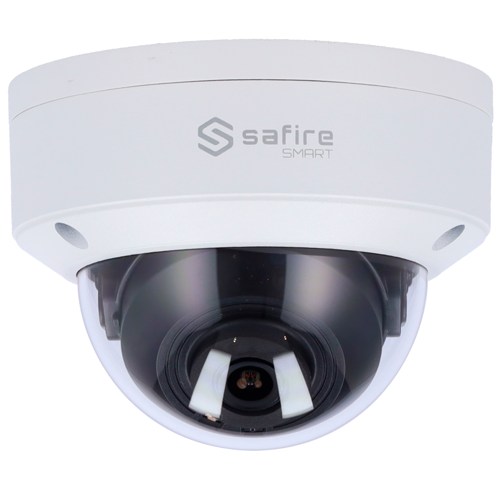 Cámara tipo Domo IP - Resolución: 4 MP, lente de 2.8 mm - Gran Angular | , Safire Smart