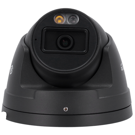 Cámara tipo Turret IP - Resolución: 2 MP, lente de 2.8 mm - Gran Angular | Progressive Scan CMOS - color gris , Safire Smart