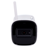 Cámara tipo Bullet con Wi-Fi - Resolución: 4 MP, lente de 2.8 mm - Gran Angular | Entrada de audio, Safire Smart
