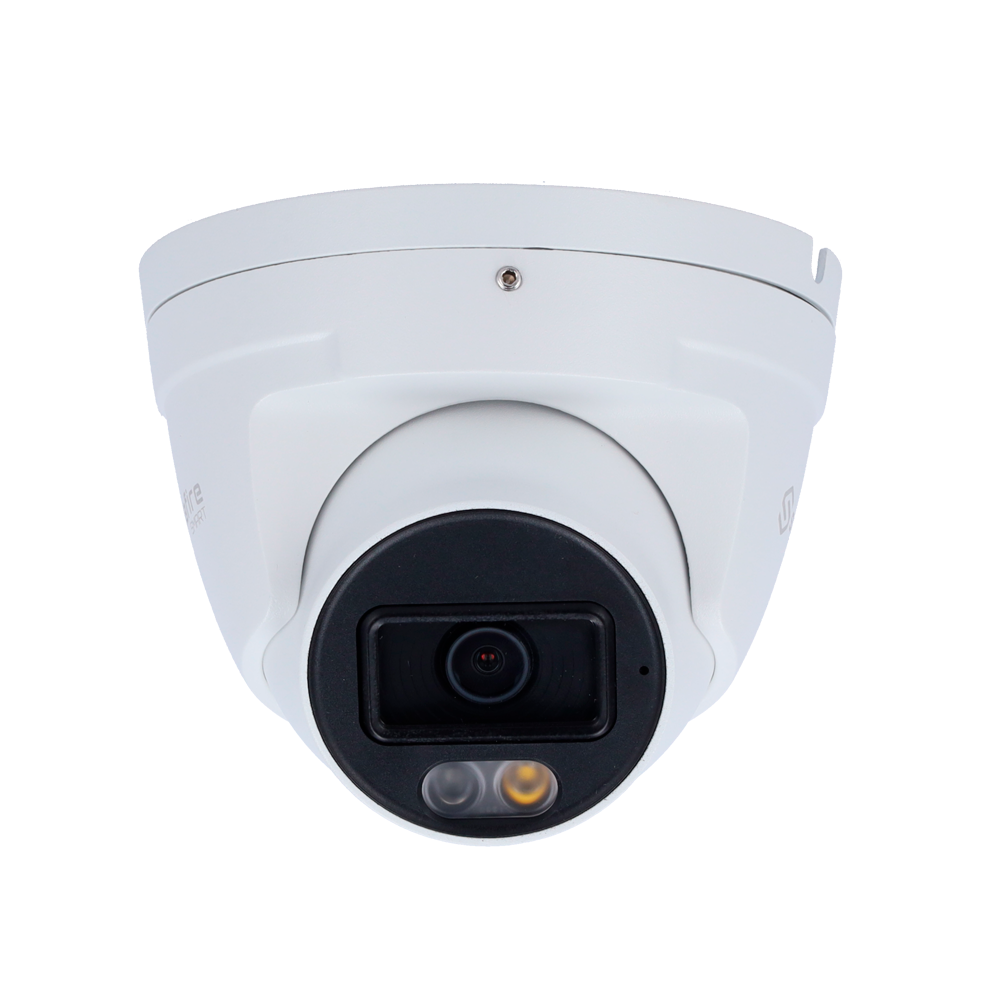 Cámara tipo Turret IP - Resolución: 8 MP, lente de 2.8 mm - Gran Angular | Micrófono integrado, Safire Smart