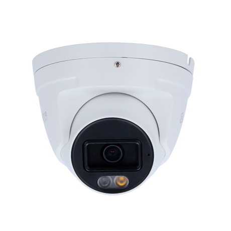 Cámara tipo Turret IP - Resolución: 8 MP, lente de 2.8 mm - Gran Angular | Micrófono integrado, Safire Smart