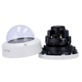 Cámara tipo Domo IP - Resolución: 4 MP, lente de 2.8-12 mm - Varifocal | Detección de movimiento, Hikvision gama Hilook
