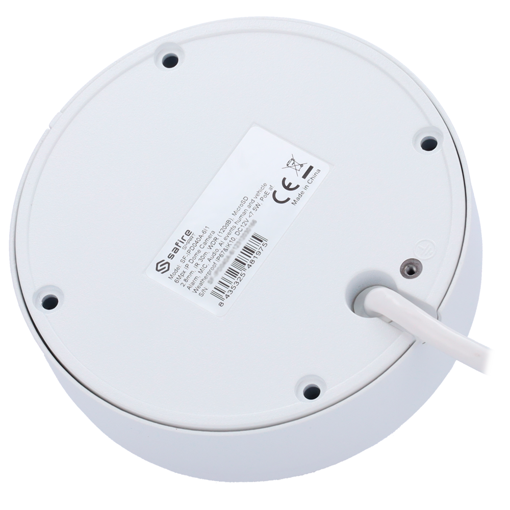 Cámara Domo IP SF-IPD040A-6I1 Antivandálico IK10,