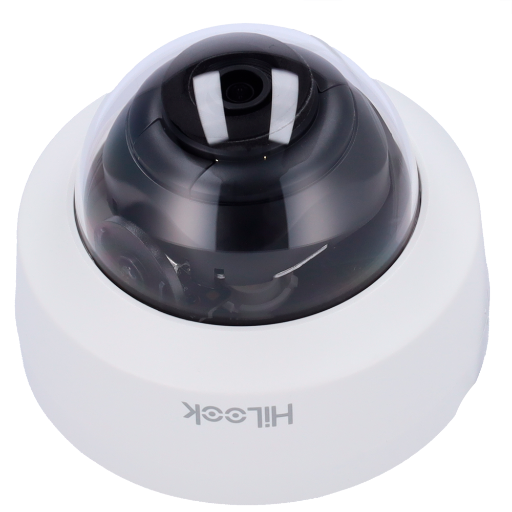 Cámara tipo Domo IP - Resolución: 2 MP, lente de 2.8 mm - Gran Angular, Hikvision gama Hilook