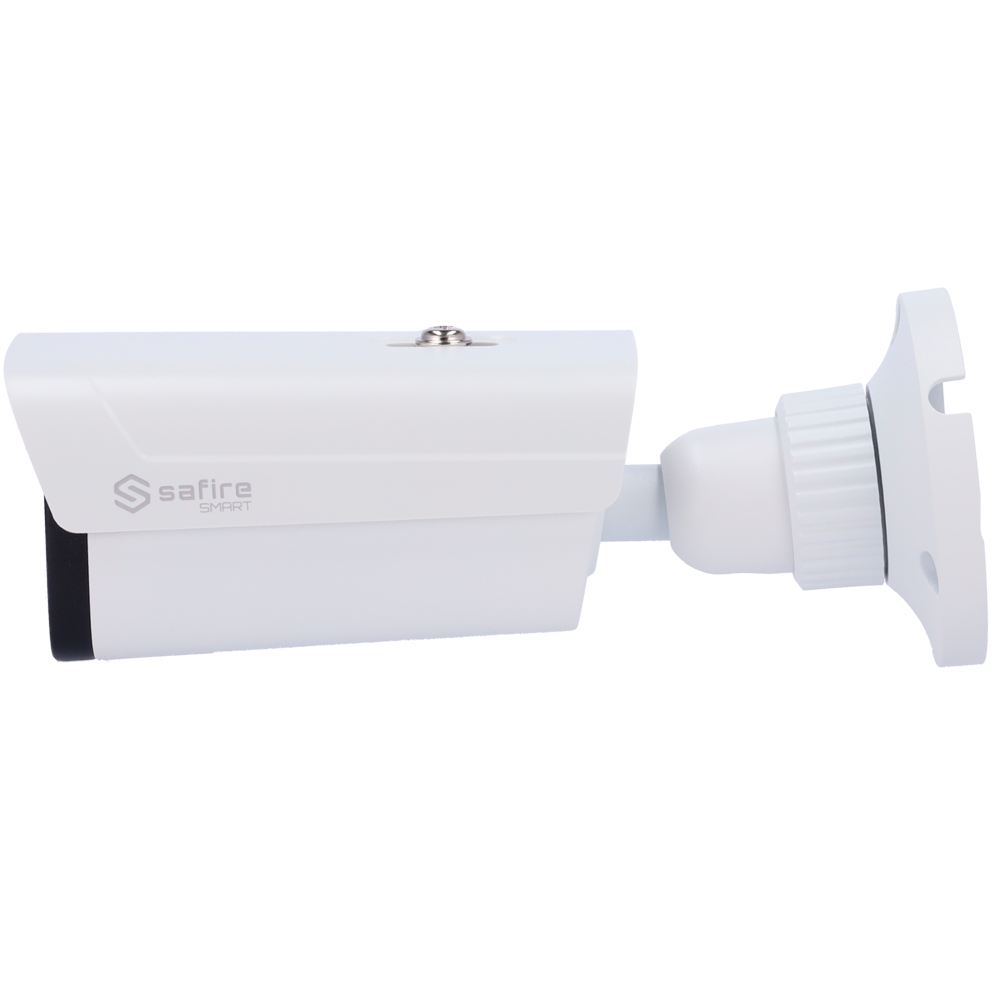 Cámara tipo Bullet IP - Resolución: 5 MP, lente de 2.8 mm - Gran Angular | Lente motorizada, Safire Smart