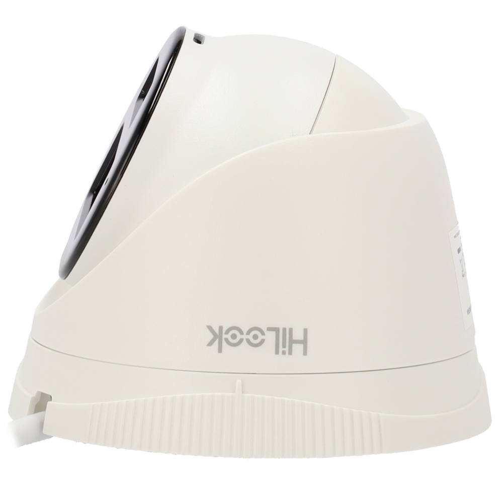 Cámara tipo Turret IP - Resolución: 8 MP, lente de 2.8 mm - Gran Angular | Micrófono integrado, Hikvision serie Hilook