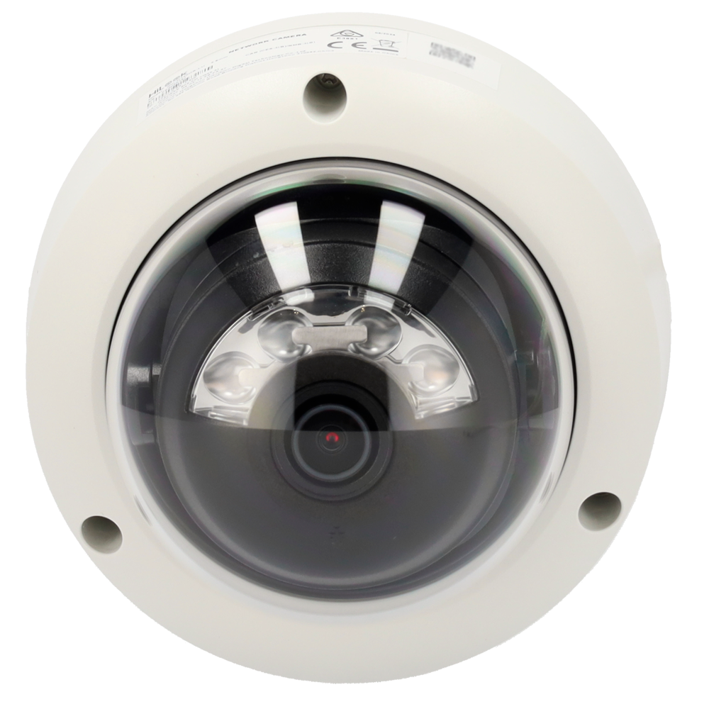 Cámara tipo Domo IP - Resolución: 6 MP, lente de 2.8 mm - Gran Angular | Micrófono integrado, Hikvision gama Hilook