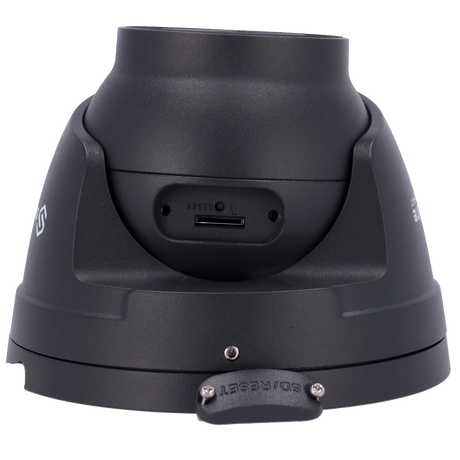 Cámara tipo Turret IP - Resolución: 2 MP, lente de 2.8 mm - Gran Angular | Progressive Scan CMOS - color gris , Safire Smart