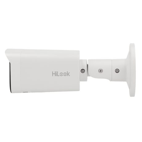 Cámara tipo Bullet IP - Resolución: 6 MP, lente de 2.8-12 mm - Varifocal | Micrófono integrado, Hikvision gama Hilook