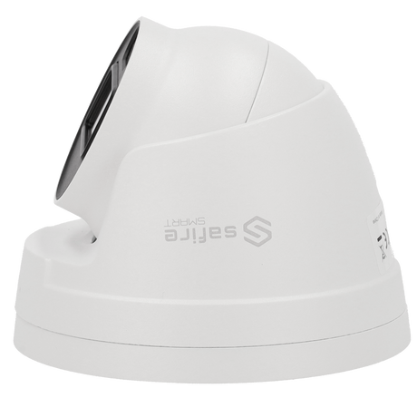 Cámara tipo Turret IP - Resolución: 6 MP, lente de 2.8 mm - Gran Angular | Micrófono integrado, Safire Smart