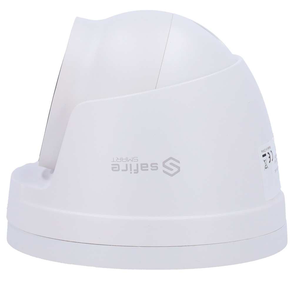 Cámara tipo Turret IP - Resolución: 4 MP, lente de 2.8 mm - Gran Angular | Lente motorizada, Safire Smart