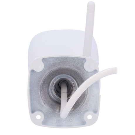 Cámara tipo Bullet con Wi-Fi - Resolución: 4 MP, lente de 2.8 mm - Gran Angular | Entrada de audio, Safire Smart