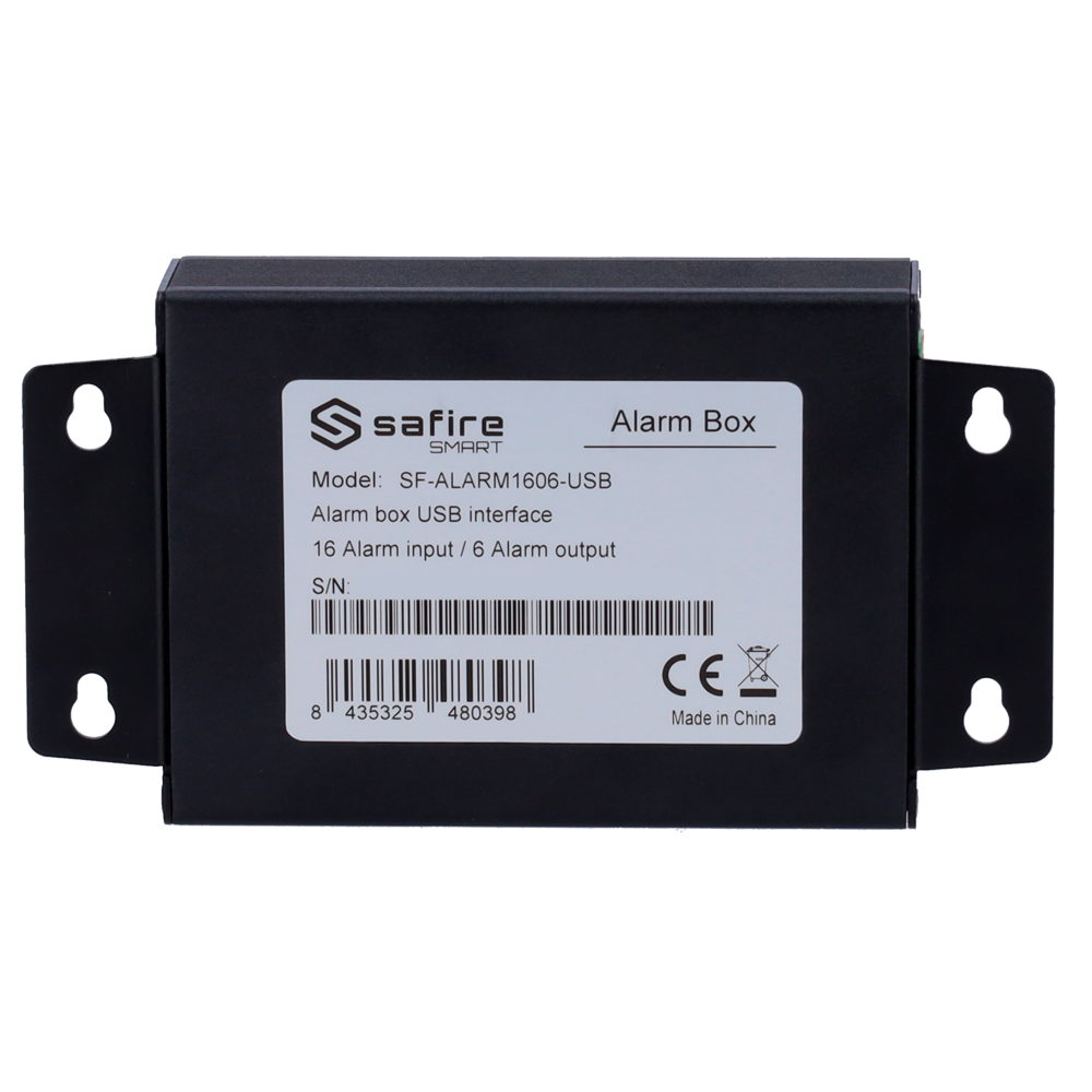 Caja de entradas y salidas de alarma SF-ALARM1606-USB