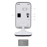 Cámara tipo Cube con Wi-Fi - Resolución: 4 MP, lente de 2,1 mm - 0 | Audio bidireccional, Safire Smart