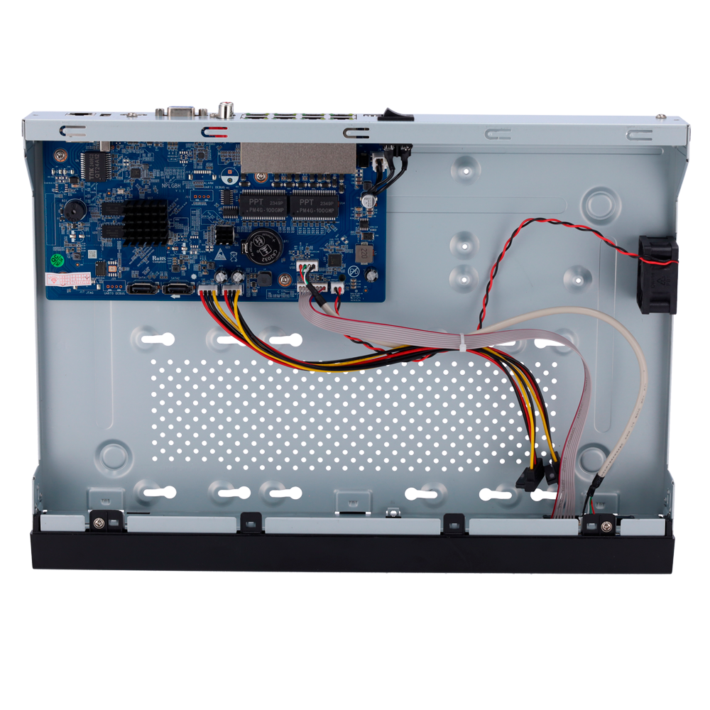 Grabador NVR IP de 8 canales + 8 puertos PoE 80W- Resolución hasta 8 Mpx | Ancho de banda 80Mbps, Safire Smart