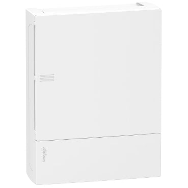 Caja de distribución Superficie Resi9 MP 2 fila de 24 módulos. Puerta blanca