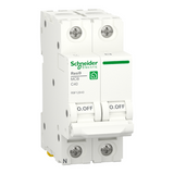 Interruptor magnetotermico 1P + N - corte: 6kA, curva C, Schneider serie Resi9