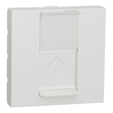 Toma de datos plana RJ45 UTP-6 de 2 módulos, Schneider serie New Unica